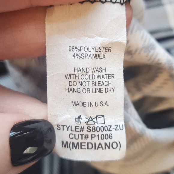 Black and White Plaid Maxi Skirt - Picture 5 of 6